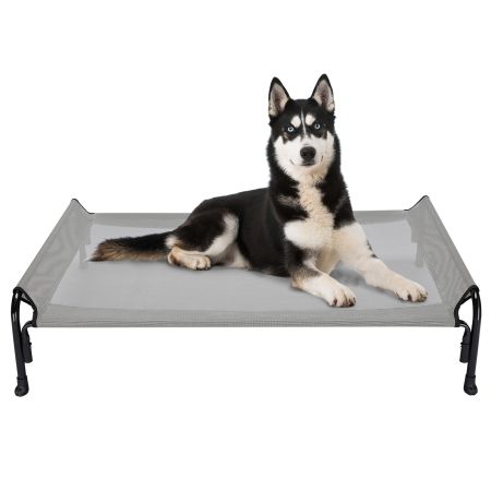 Veehoo Elevated Outdoor Raised Dog Bed Gray Sales image2