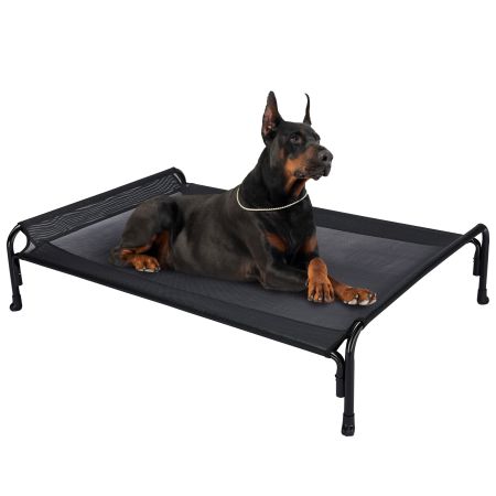 Veehoo Elevated Outdoor Raised Dog Bed Black Sales image1