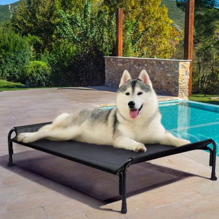 Veehoo Elevated Outdoor Raised Dog Bed Black Sales image10