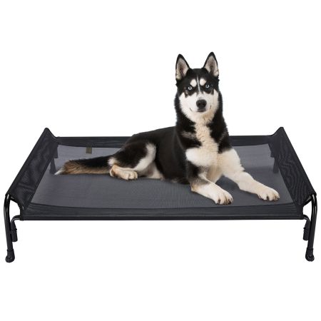 Veehoo Elevated Outdoor Raised Dog Bed Black Sales image2