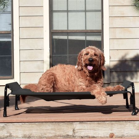 Veehoo Elevated Outdoor Raised Dog Bed Black Sales image10