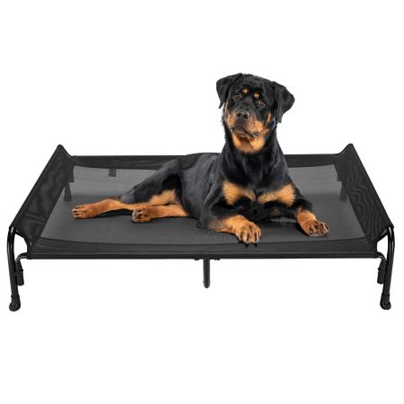 Veehoo Elevated Outdoor Raised Dog Bed Black Sales image2