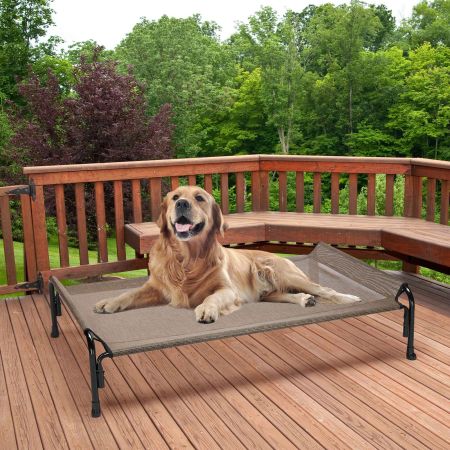 Veehoo Elevated Outdoor Raised Dog Bed Brown Sales image10 Veehoo Elevated Outdoor Raised Dog Bed Brown Sales image10