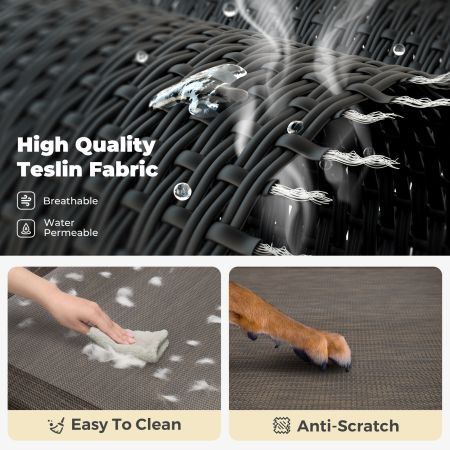 Veehoo Elevated Outdoor Raised Dog Bed Brown Sales image6 Veehoo Elevated Outdoor Raised Dog Bed Brown Sales image6