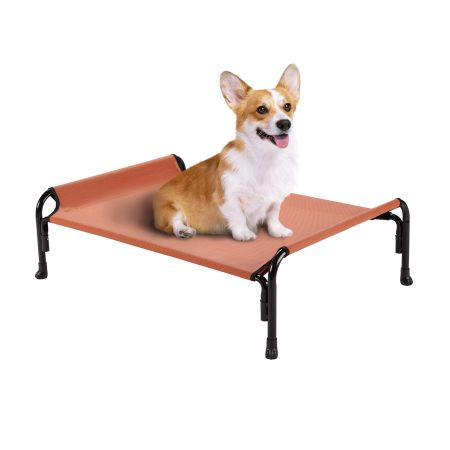 Veehoo Elevated Outdoor Raised Dog Bed Red Elevated Cooling Beds image1