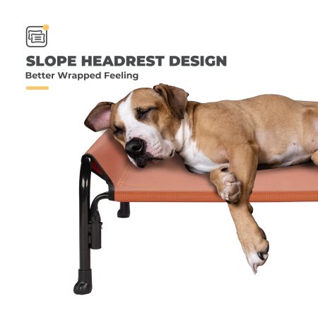 Veehoo Elevated Outdoor Raised Dog Bed Red Elevated Cooling Beds image4