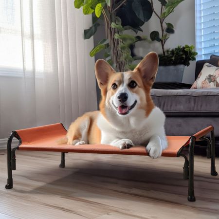 Veehoo Elevated Outdoor Raised Dog Bed Red Elevated Cooling Beds image9