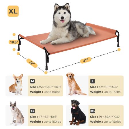 Veehoo Elevated Outdoor Raised Dog Bed Red Sales image2