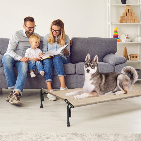 Veehoo Elevated Outdoor Raised Dog Bed Beige Sales image12