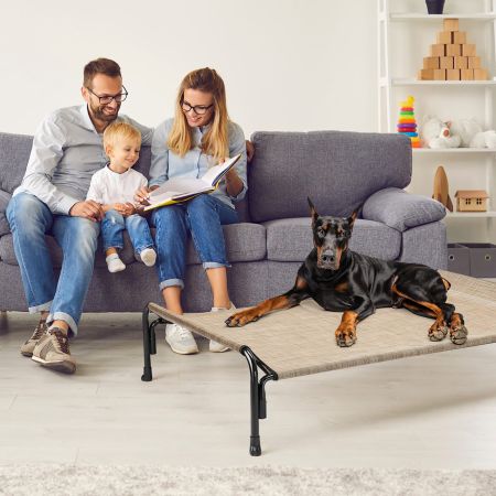 Veehoo Elevated Outdoor Raised Dog Bed Beige Sales image12