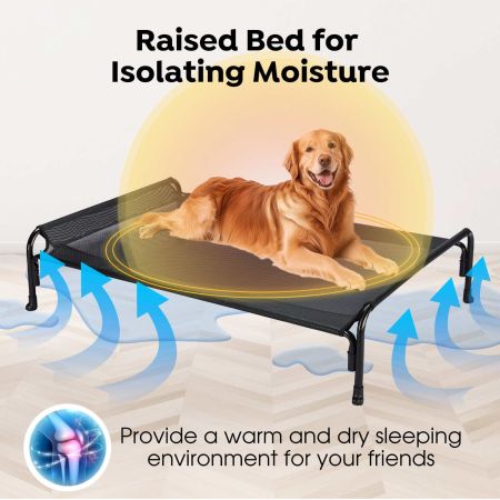 Veehoo Elevated Outdoor Raised Dog Bed Beige Sales image7