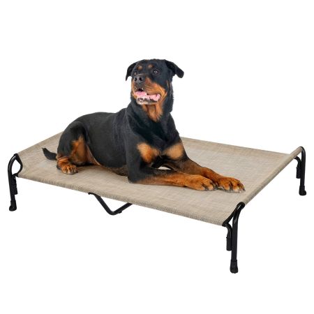 Veehoo Elevated Outdoor Raised Dog Bed Beige Sales image1 Veehoo Elevated Outdoor Raised Dog Bed Beige Sales image1