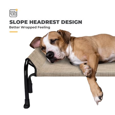 Veehoo Elevated Outdoor Raised Dog Bed Beige Sales image4 Veehoo Elevated Outdoor Raised Dog Bed Beige Sales image4