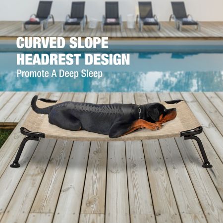 Veehoo Curved Elevated Dog Bed Gray Elevated Beds image11 Veehoo Curved Elevated Dog Bed Gray Elevated Beds image11