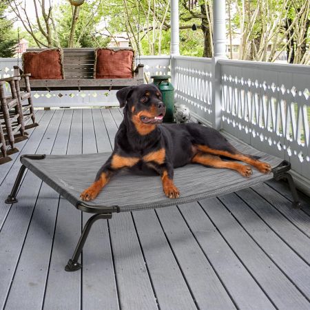 Veehoo Curved Elevated Dog Bed Silver Elevated Beds image12 Veehoo Curved Elevated Dog Bed Silver Elevated Beds image12