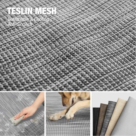 Veehoo Curved Elevated Dog Bed Silver Elevated Beds image7 Veehoo Curved Elevated Dog Bed Silver Elevated Beds image7