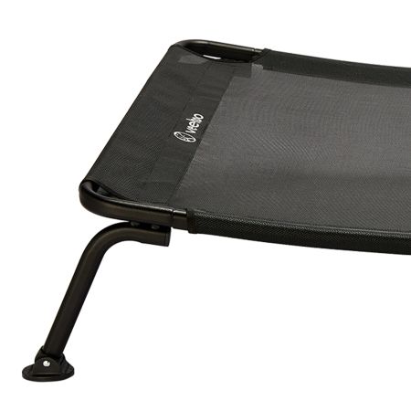 Veehoo Curved Elevated Dog Bed Black Elevated Beds image3
