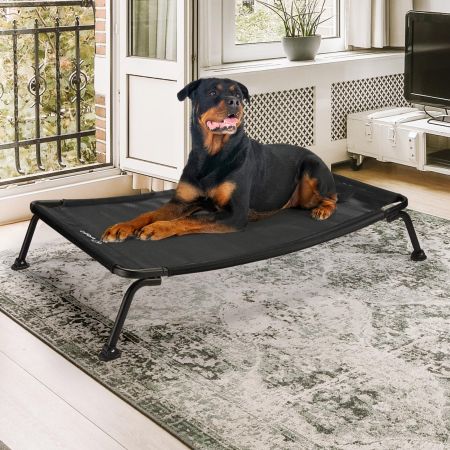 Veehoo Curved Elevated Dog Bed Black Elevated Beds image12 Veehoo Curved Elevated Dog Bed Black Elevated Beds image12