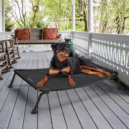 Veehoo Curved Elevated Dog Bed Black Elevated Beds image13 Veehoo Curved Elevated Dog Bed Black Elevated Beds image13