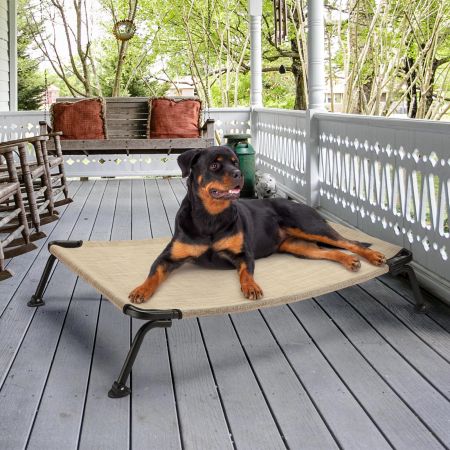 Veehoo Curved Elevated Dog Bed Beige Elevated Beds image12 Veehoo Curved Elevated Dog Bed Beige Elevated Beds image12