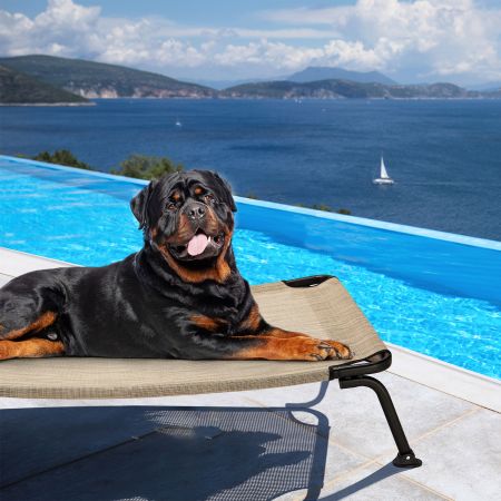 Veehoo Curved Elevated Dog Bed Beige Elevated Beds image13 Veehoo Curved Elevated Dog Bed Beige Elevated Beds image13