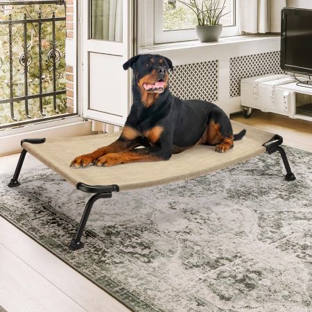 Veehoo Curved Elevated Dog Bed Beige Elevated Beds image14 Veehoo Curved Elevated Dog Bed Beige Elevated Beds image14