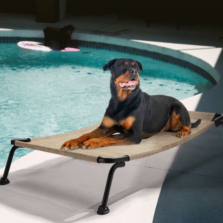 Veehoo Curved Elevated Dog Bed Beige Elevated Beds image15 Veehoo Curved Elevated Dog Bed Beige Elevated Beds image15