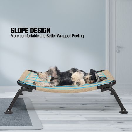 Veehoo Curved Elevated Dog Bed Beige Elevated Beds image9 Veehoo Curved Elevated Dog Bed Beige Elevated Beds image9