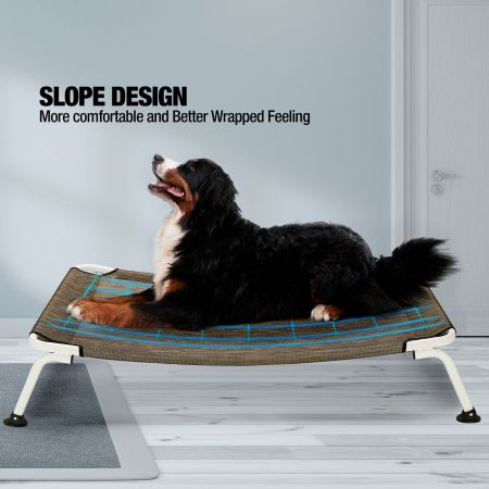 Veehoo Cooling Curved Elevated Dog Bed Black Sales image11