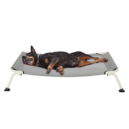 Veehoo Cooling Curved Elevated Dog Bed Gray Sales image1 Veehoo Cooling Curved Elevated Dog Bed Gray Sales image1