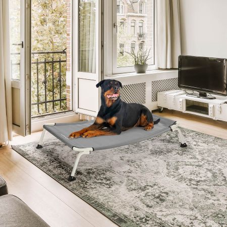 Veehoo Cooling Curved Elevated Dog Bed Gray Sales image11 Veehoo Cooling Curved Elevated Dog Bed Gray Sales image11