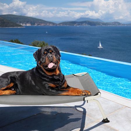 Veehoo Cooling Curved Elevated Dog Bed Gray Sales image15 Veehoo Cooling Curved Elevated Dog Bed Gray Sales image15