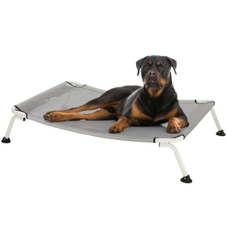 Veehoo Cooling Curved Elevated Dog Bed Gray Sales image2 Veehoo Cooling Curved Elevated Dog Bed Gray Sales image2