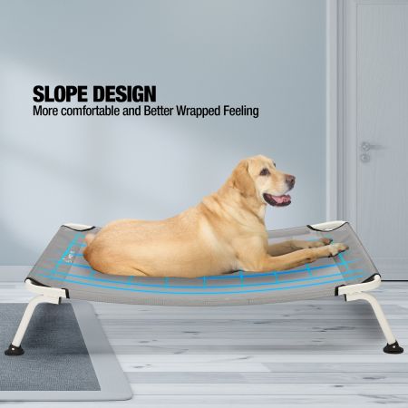 Veehoo Cooling Curved Elevated Dog Bed Gray Sales image9 Veehoo Cooling Curved Elevated Dog Bed Gray Sales image9