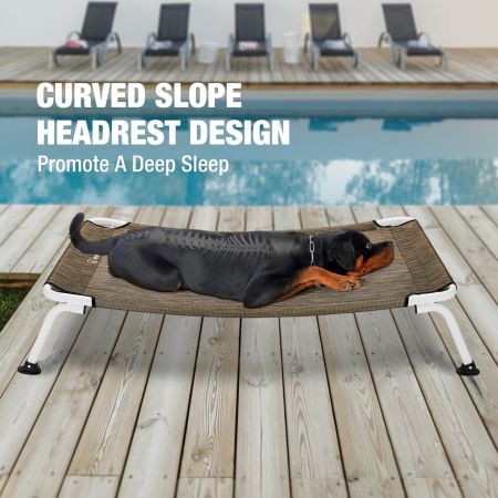 Veehoo Cooling Curved Elevated Dog Bed Brown Sales image10 Veehoo Cooling Curved Elevated Dog Bed Brown Sales image10
