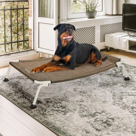 Veehoo Cooling Curved Elevated Dog Bed Brown Sales image12 Veehoo Cooling Curved Elevated Dog Bed Brown Sales image12