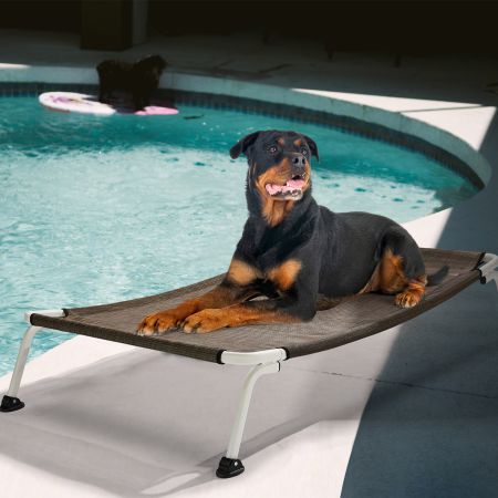 Veehoo Cooling Curved Elevated Dog Bed Brown Sales image14 Veehoo Cooling Curved Elevated Dog Bed Brown Sales image14
