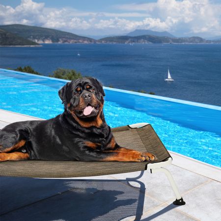 Veehoo Cooling Curved Elevated Dog Bed Brown Sales image15 Veehoo Cooling Curved Elevated Dog Bed Brown Sales image15