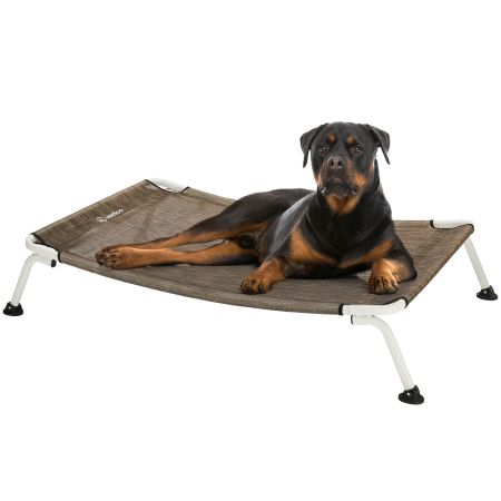 Veehoo Cooling Curved Elevated Dog Bed Brown Sales image2 Veehoo Cooling Curved Elevated Dog Bed Brown Sales image2