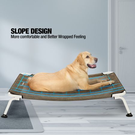 Veehoo Cooling Curved Elevated Dog Bed Brown Sales image9 Veehoo Cooling Curved Elevated Dog Bed Brown Sales image9