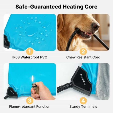 Veehoo Heated Elevated Dog Bed Gray Sales image6