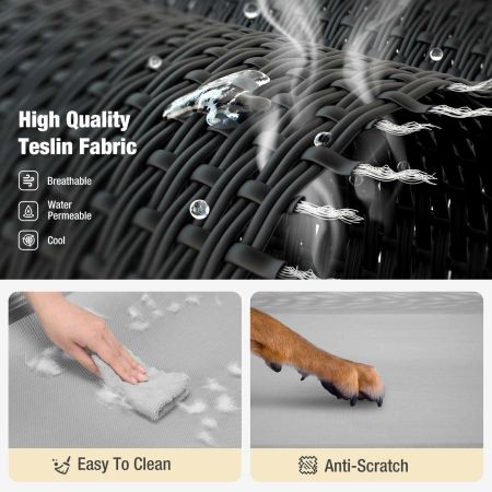 Veehoo Guardrail Elevated Dog Bed Elevated Cooling Beds image9