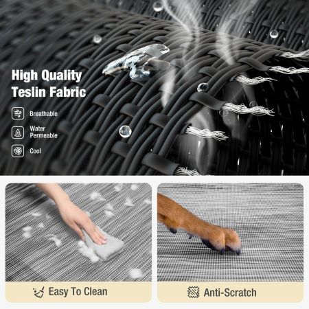 Veehoo Guardrail Elevated Dog Bed Silver Sales image6