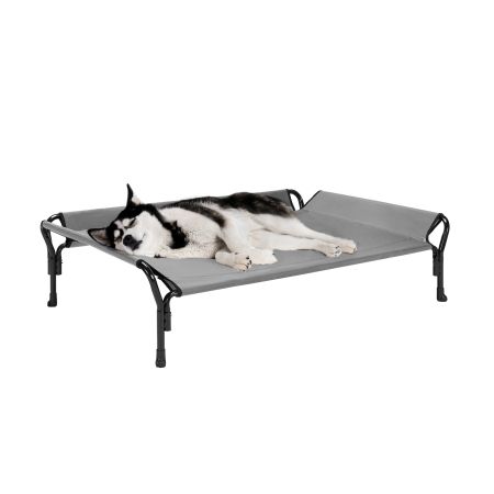 Veehoo Guardrail Elevated Dog Bed Gray Sales image1