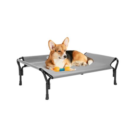 Veehoo Guardrail Elevated Dog Bed Gray Sales image1 Veehoo Guardrail Elevated Dog Bed Gray Sales image1