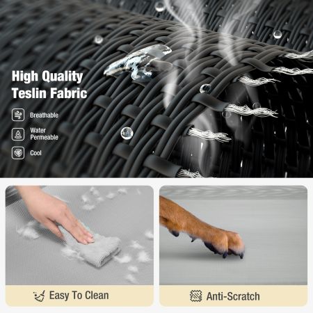 Veehoo Guardrail Elevated Dog Bed Gray Sales image6 Veehoo Guardrail Elevated Dog Bed Gray Sales image6