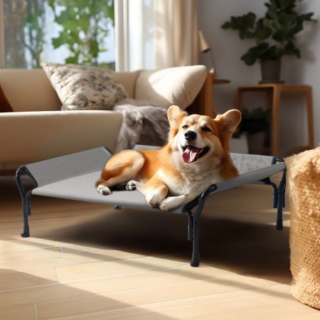 Veehoo Guardrail Elevated Dog Bed Gray Sales image7 Veehoo Guardrail Elevated Dog Bed Gray Sales image7