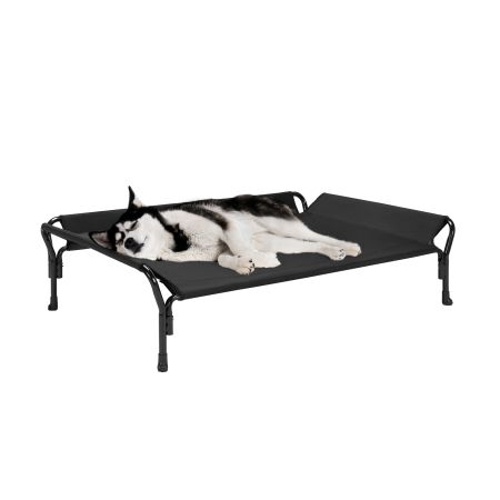 Veehoo Guardrail Elevated Dog Bed Black Sales image1