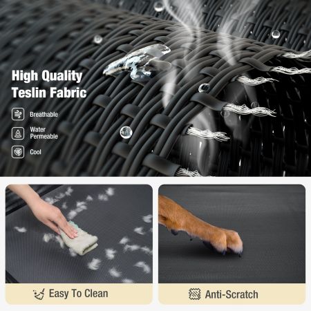 Veehoo Guardrail Elevated Dog Bed Black Sales image6 Veehoo Guardrail Elevated Dog Bed Black Sales image6