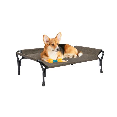 Veehoo Guardrail Elevated Dog Bed Brown Sales image1